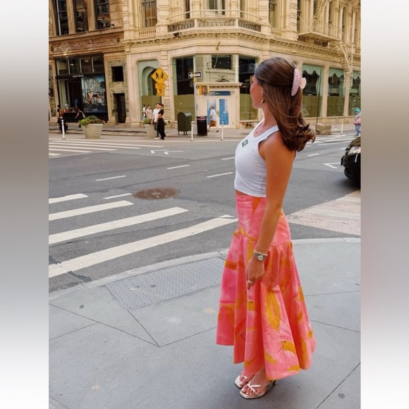 ZARA PRINTED MIDI SKIRT - Picture 7 of 15